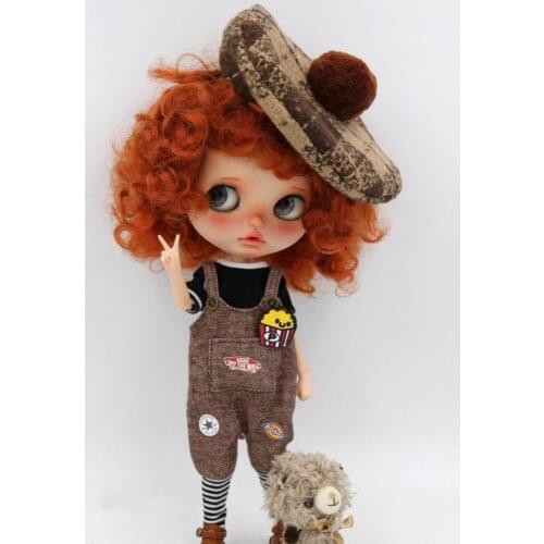 JSB12 Fashion BJD doll clothes Three-piece outfit cute suits Doll Coat with T-shirt Bib doll Clothing Doll Accessories