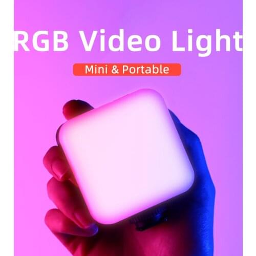 KingMa RGB Video Light LED Camera Lamp For Tik tok Youtube Light Streaming Rechargeable Mini Photo Light Fill Lighting