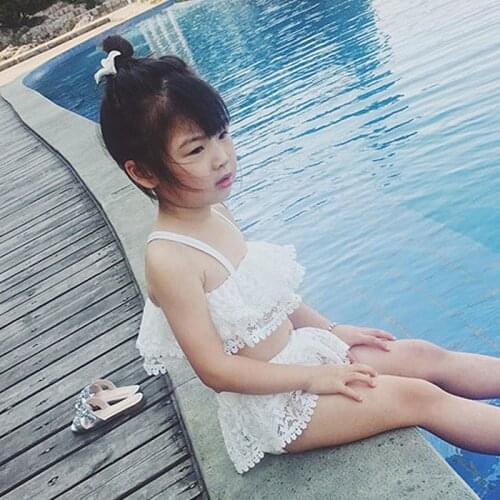 Baby Girl Swimwear Swimable Sunscreen Party Swimming Bathing Kids Girl Swimwear Girl Bikini Kids Swimwear Diving Bikini Girls