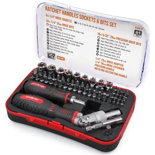Hi-Spec Quality Screwdriver Bit Set Magnetic Holder Hex Screwdriver Set Flexible Adapter Screwdriver Tool in Plastic Case