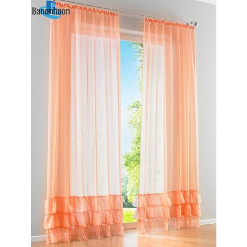 New Time-limited Woven Cortina European Cake Design Tulle For Princess Kids Bedroom Romantic Sheer Living Room Treatments