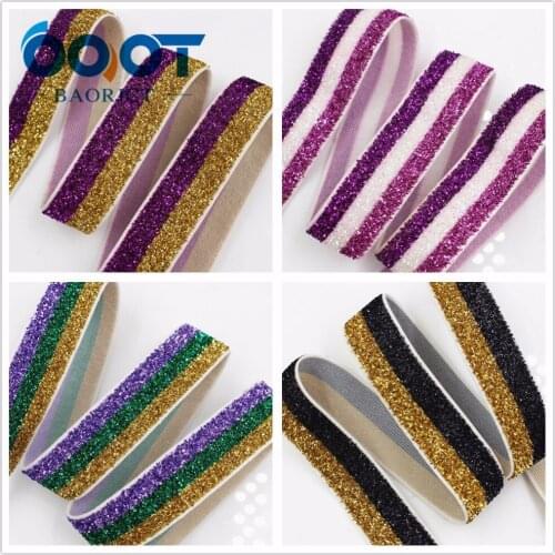 OOOT BAORJCT 175171,16MM Multicolor Green onions Elasticity Ribbon,DIY handmade headdress accessories material,Hair decoration