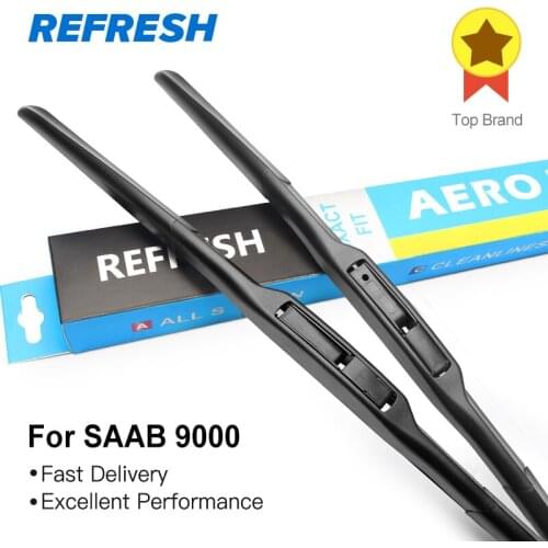 REFRESH Wiper Blades for SAAB 9000 Fit Hook Arms 1989 1990 1991 1992 1993 1994 1995 1996 1997 1998