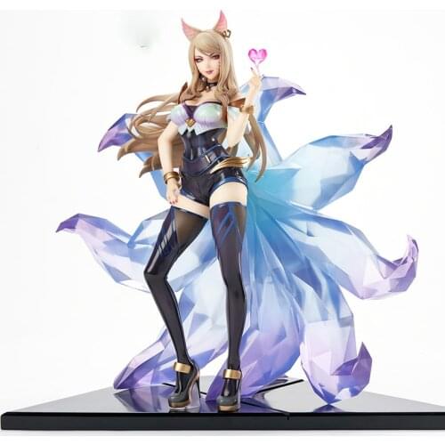 Pre-Sale League of Legends Ahri The Nine-Tailed Fox Anime Games Peripheral Character Model Toy 24Cm Collectibles Ornaments Toys