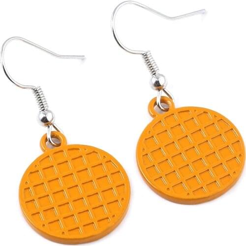 Stranger Things waffle Earrings charm fashion jewelry men women Gift