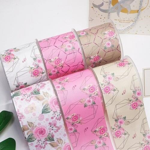 DIY Craft Supplies Cartoon Printed Grosgrain Satin Ribbon 50 Yards, Planar Resins 30 Pieces. MR-54142