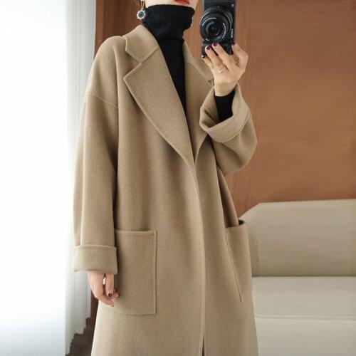 Winter 100% Wool Coat Women Autumn Korean Style Woman Jacket Fashion Coats and Jackets Womens Clothes Casaco Feminino WPY1406