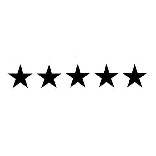 Stars Fashion Car Sticker Waterproof Decal Laptop Guitar Truck Motorcycle Auto Accessories Decoration PVC,17cm*3cm