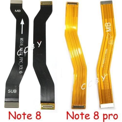 10pcs For Xiaomi Redmi Note 8 Pro Main MotherBoard Connect Ribbon LCD Display USB Charging Connector Mainboard Flex Cable