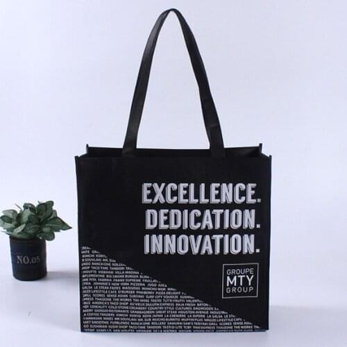 100pcs Wholesale 40x40Hx10cm Reusable Non Woven Shopping Bags With Logo Promotional Gifts Customize Logo Eco Tote Bags