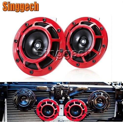 12V Car Styling Red Electric Blast Tone Horn Kit For BMW E46 E39 E90 E60 E36 F30 F10 E34 X5 E53 E30 F20 E92 E87 M3 M4 M5 X5 X6