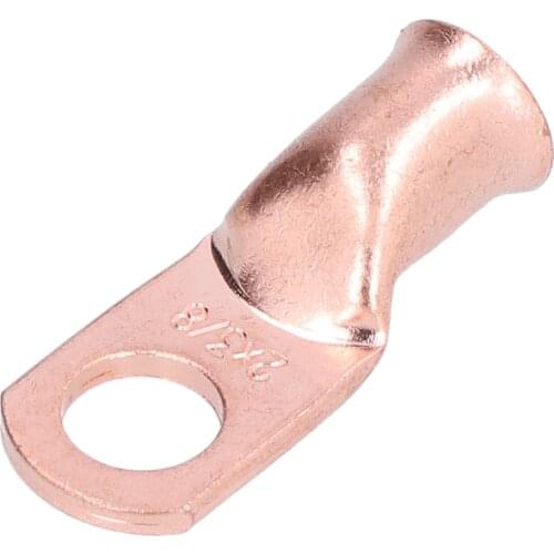 Battery terminal connector bornes bateria 2AWGx3/8 Battery Cable Ends Wire Lugs Bare Copper Eyelets for Marine Automotive