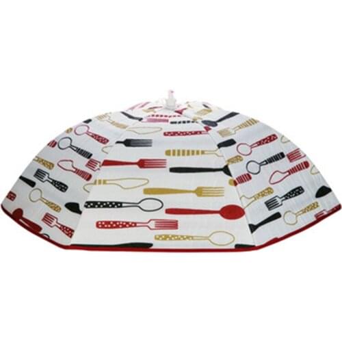 70cm Foldable Table Dustproof Food Cover Round Aluminum Foil Insulation Meal Cover Home Supplies Specialty Tools TB Sale