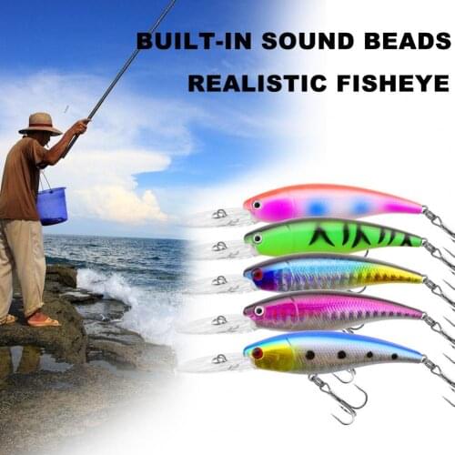 9cm Portable Floating Faux Bionic Lure Fake Bait Built-in Sounding Bead With Sharp Hooks Fishhook Fishing Gear Accessory
