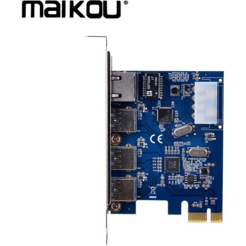 Maikou PCIE to USB 3.0 Gigabit Ethernet Adapter Card
