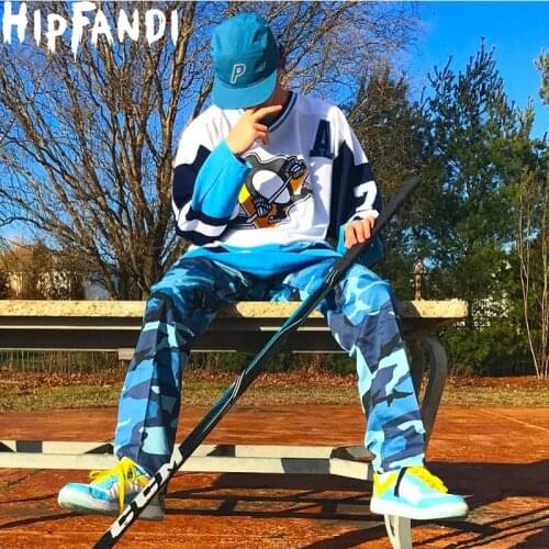 HIPFANDI Camouflage Mens Cargo Pants Full Length 2017Spring Multy Camo Hip Hop Pants Men/Women Streetwear Toursers Men 8 Colors
