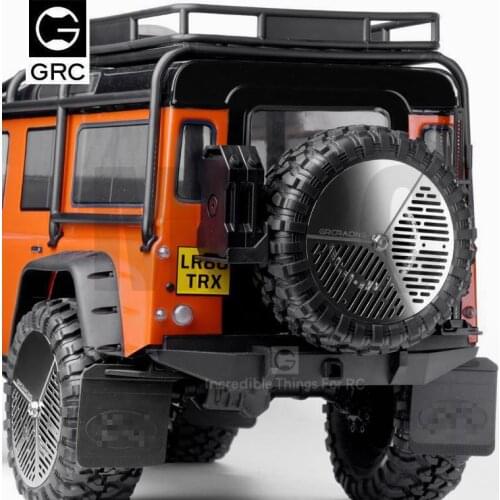 Traxxas Trx-4 Bronco Defender Trx-6 G63 Axial Scx10 90046 Rc Car Stainless Steel Spare Tires Cover For 1:10 Rc Rock Crawler