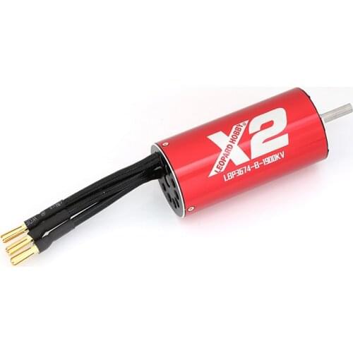 FATJAY Leopard Hobby LBP3674 X2 brushless inrunner 1900KV 2650KV 3-6S lipo battery 4-pole motor for RC boats