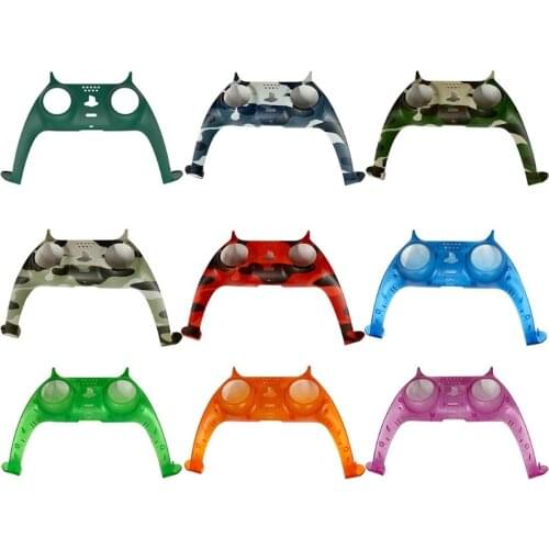 Game Controller Handle Front Middle Housing Shell for sony PS5 Gamepad Decorative Strip Skin Case Cover Faceplate Replacement