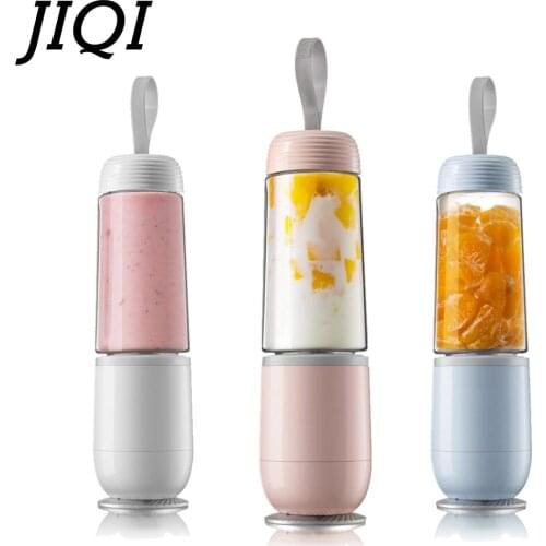 JIQI 350ml Multifunctional Portable Mini Fruits Juicer Extractor 220V Automatic Blender For Smoothies Food Processor