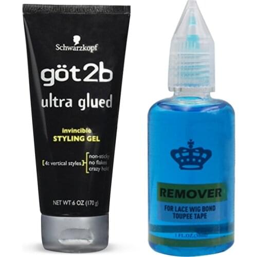 Wholesale stock Free shipping Got 2b Ultra Glued Hair Invincible Got2Be Styling Gel and Remover for Lace Wig glue