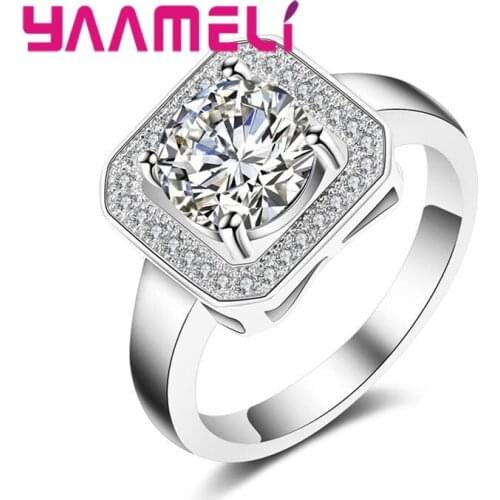 Ring 925 Sterling Silver Irregular Pattern Multicolor Squares Geometric Simple Classic Classic Retro Style High Quality