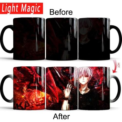Tokyo Ghoul mug Heat sensitive color changing coffee mugs cup moring milk cup mugs best gift for your friends