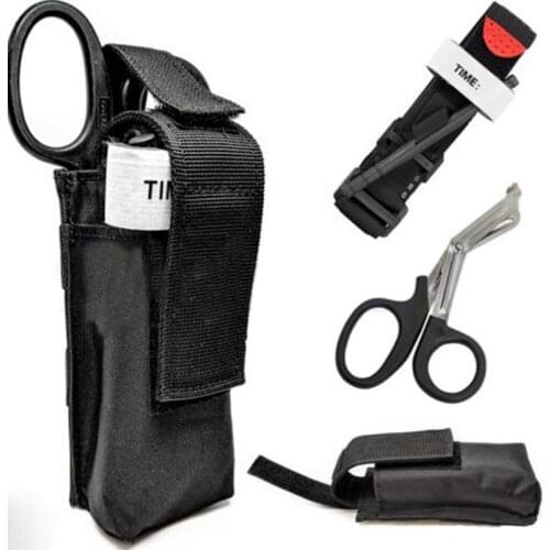 Medical Tourniquet Survival Tactical Combat Military CAT Belt Bandage Scissor First Aid Buckle for Outdoor Exploration Emergency