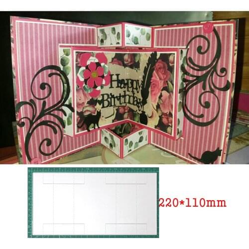 Metal Steel Die Cuts 3D Fold Card Crafts Cutting Dies For DIY Scrapbooking Paper Cards Blade Punch Stencil Embossing Die