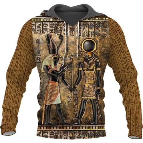 Anubis Ancient Egypt Design 3D Full Printed Mens Hoodie Harajuku Unisex Casual Pullover Streetwear DY145