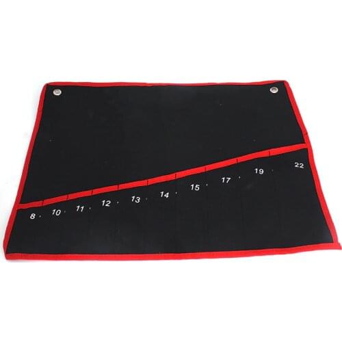 Affordable Pocket Canvas Spanner Wrench Bag Tool Roll Up Storage Bags Organizer Ratchet Wrench Set a Set of key
