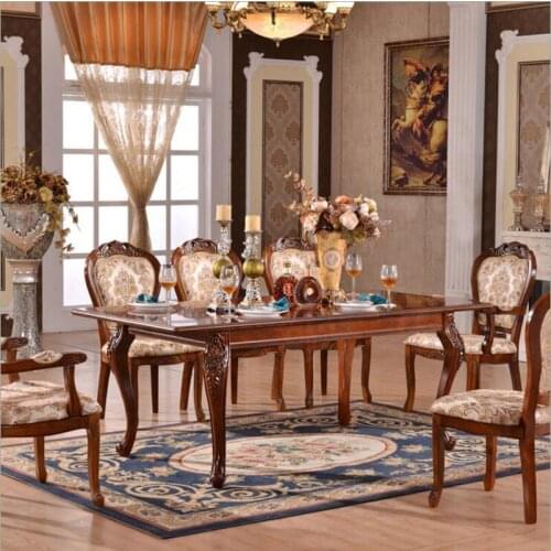 Modern Style Italian Dining Table, 100% Solid Wood Italy Style Luxury Dining Table o1121