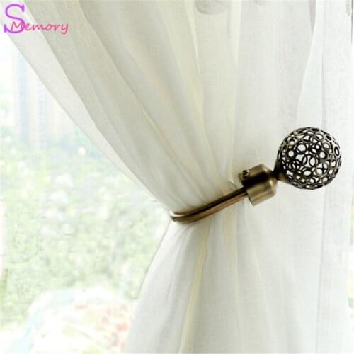 Hollow U Curtain Tie Back Tieback Holders Wall Hooks Hanger Home Decoration