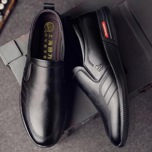 Мужские кожаные туфли QUNSHENGRUI China At AliExpress