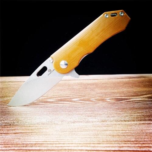 7.87 inch D2 folding knife, outdoor hunting knife, camping, garden tool knife, EDC ball bearing quick opening knife