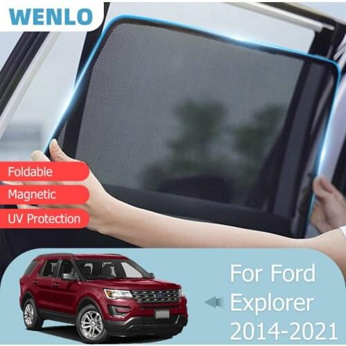 For Ford Explorer 2014-2019 Front Windshield Car Sunshade Side Window Blind Sun Shade Magnet Visor Children Mesh Curtain Shield