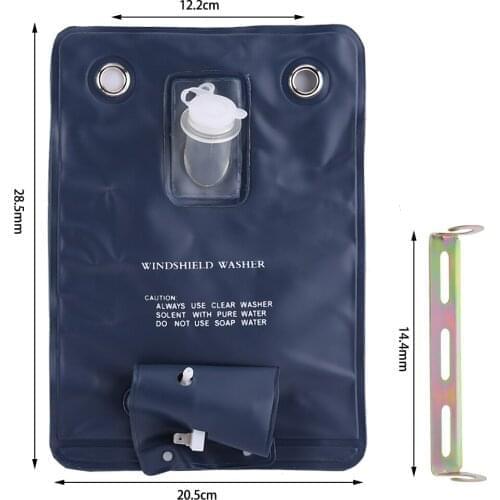 Universal Car Style 12V Universal Windshield Washer Pump Bag Kit With Jet Button Switch for Classic Cars