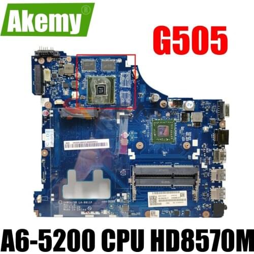 VAWGA/GB LA-9911P Motherboard For Lenovo G505 Motherboard A6-5200 CPU HD8570M/R5 M230 2G original tested 100% work