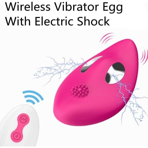 Electric Shock Wearable Pants Vibrator Wireless Remote Vibrating Panties Jump Egg Clitoral Stimulator Massage Sex Toy For Women