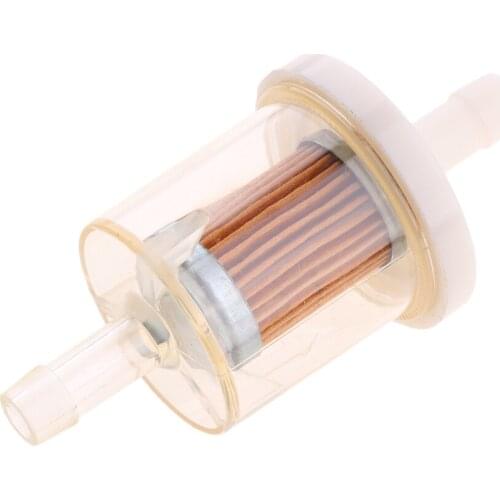 Inline Gas Petrol Fuel Filter Universal 7mm Pipe For Motorcycle Go Kart
