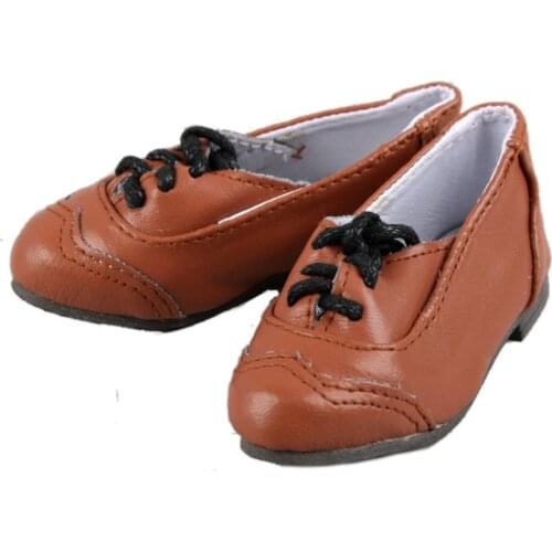 [wamami] Brown Lmitation Leather Retro Oxford Shoes For 1/4 MSD DOD Dollfie