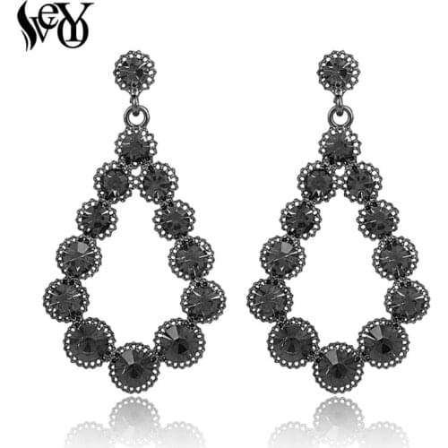VEYO Drop Earrings for Women Rhinestones Vintage Dangle Earring Trendy Jewelry Boucle D'oreille Mujer