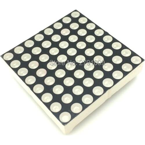 2pcs/Lot 8x8 3mm LED Dot Matrix Display 16pin 32*32mm Red Common Anode / Common Cathode 1088BS/1088AS LED Display Module