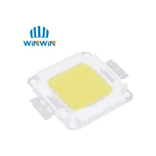 20pcs 50W LED Integrated High Power Lamp Beads White/Warm White 1500mA 32-34V 4000-4500LM 24*40mil Taiwan Huga Chip