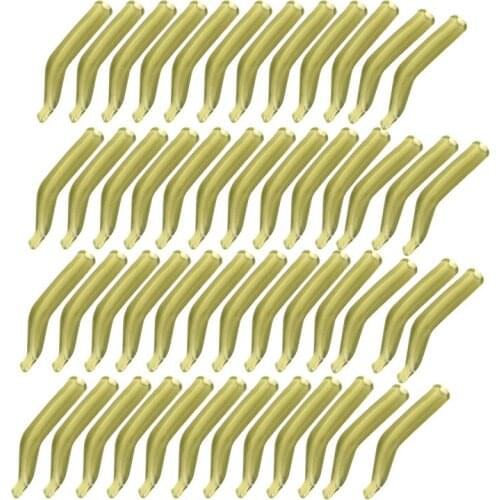 50Pcs/Lot Carp Fishing Hook Sleeve Hair Rig Line Aligner Soft Anti Tangle Fishing Kickers / Line Aligners Accessories