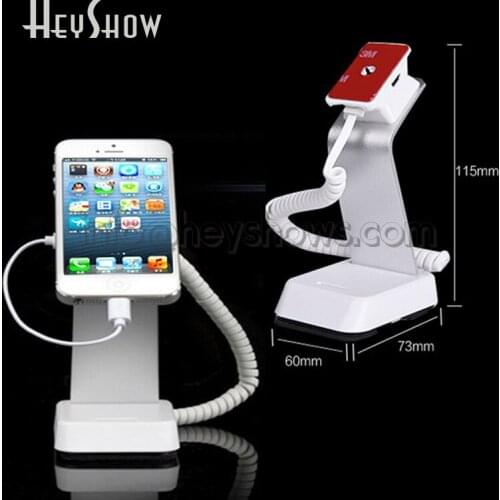 6PCS New Metal Charging Phone Security Stand iPhone Burglar Alarm Holder Anti-theft Display Device For Andriod Apple Phone Store