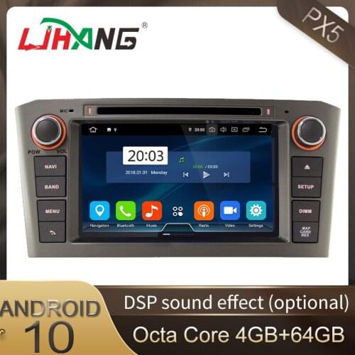 LJHANG Car DVD Player Android 10 For Toyota AVENSIS 2005 2006 2007 Multimedia Car Radio 8 Core GPS WIFI Autoaudio Stereo IPS RDS
