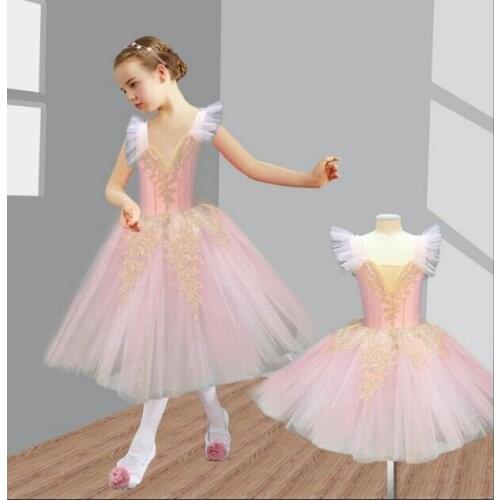 New Children Swan Lake Ballet Costume Girls Tutu Leotard Ballet Dance Girls Professional Ballet Princess Dance Dress for Stage