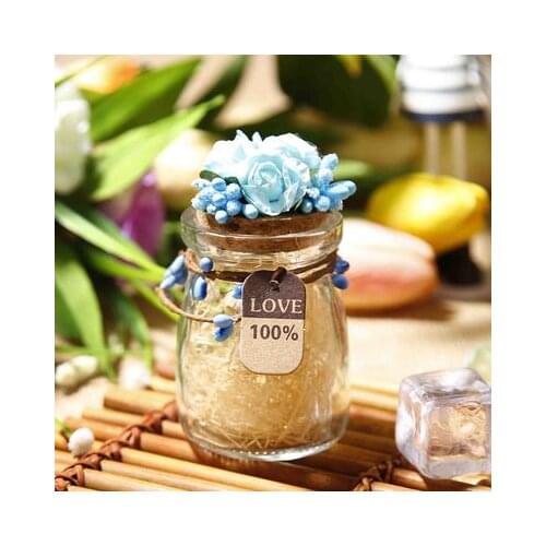 Free shipping 2pcs glass jar favors to UK