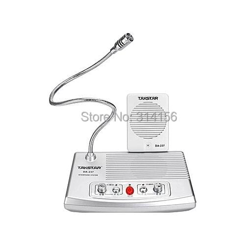 Free Shipping TAKSTAR DA-237 Full-duplex Interphone Bank & Ticket & Cash Window Non-visual Intercom System